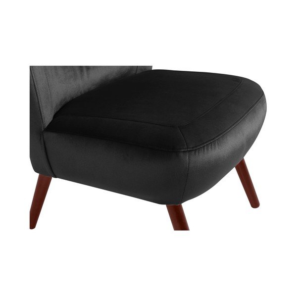 Juodas fotelis Max Winzer Sari Velvet-image-3