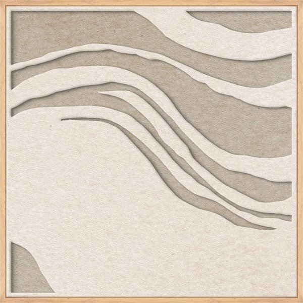 3D paveikslas su rėmeliu/sugeriantis garsą 62x62 cm Sacred Silence 2 – Malerifabrikken