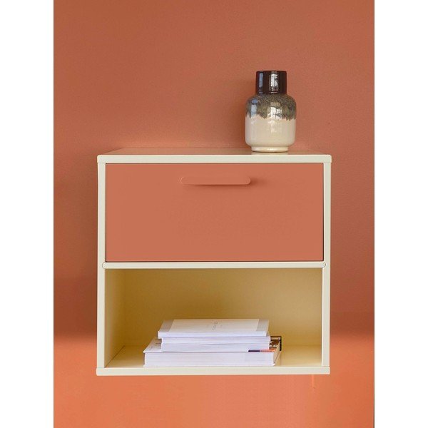 Raudonos ir geltonos spalvos sieninis naktinis staliukas Keep by Hammel-image-1