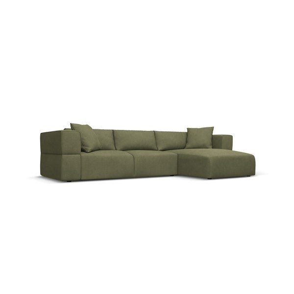 Kampinė sofa šviesiai žalios spalvos (su dešiniuoju kampu) Esther – Milo Casa-image-2