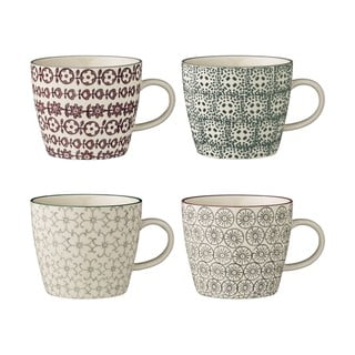 4 keraminių puodelių rinkinys Bloomingville Karine Mugs
