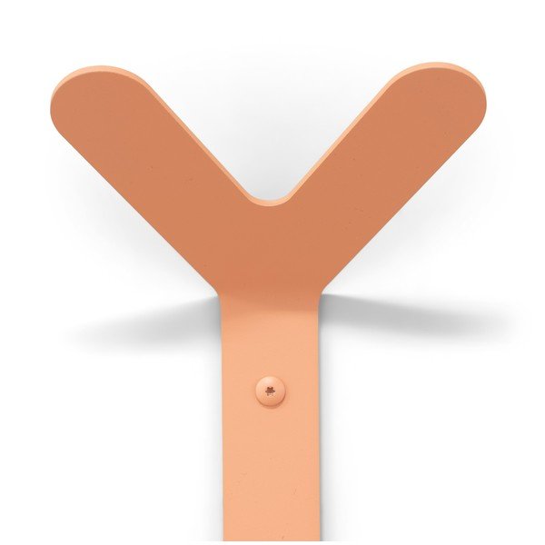 Sieninis rausvos spalvos iš plieno kablys Frondo – Spinder Design-image-2