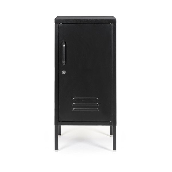 Juodos spalvos iš metalo su užraktu spintelė 35x76x40 cm Cambridge – Yes Everyday