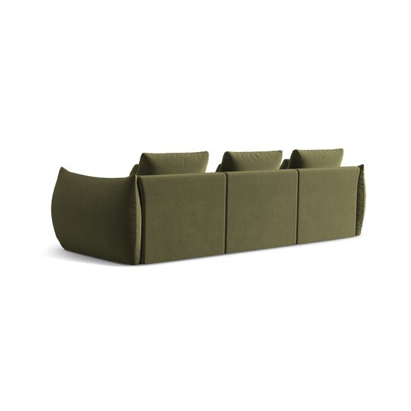 Šviesiai žalios spalvos iš velveto sofa 332 cm Bloom – Micadoni -image-3