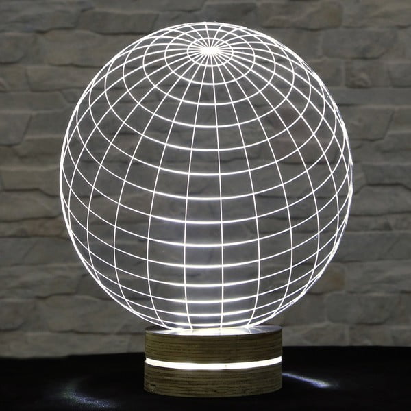 3D stalinė lempa "Globe
