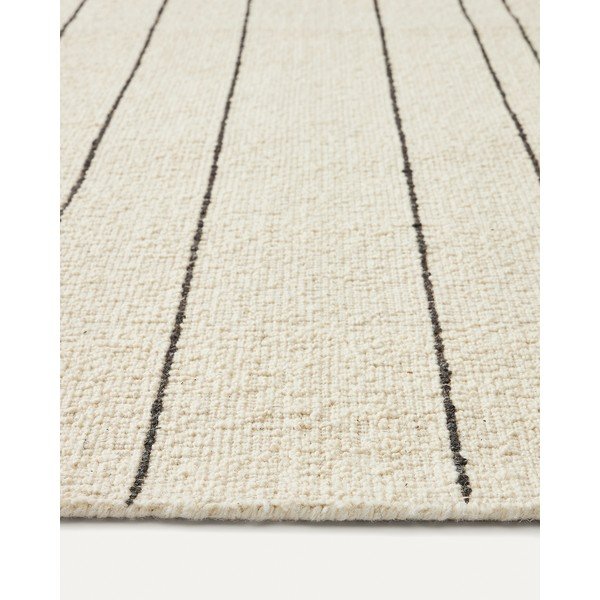 Kilimas iš vilnos kreminės spalvos 160x230 cm Micol – Kave Home-image-2