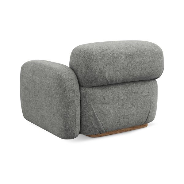 Pilkos spalvos iš boucle modulinė sofos dalis (su dešiniuoju kampu) Ailani – Makamii-image-4