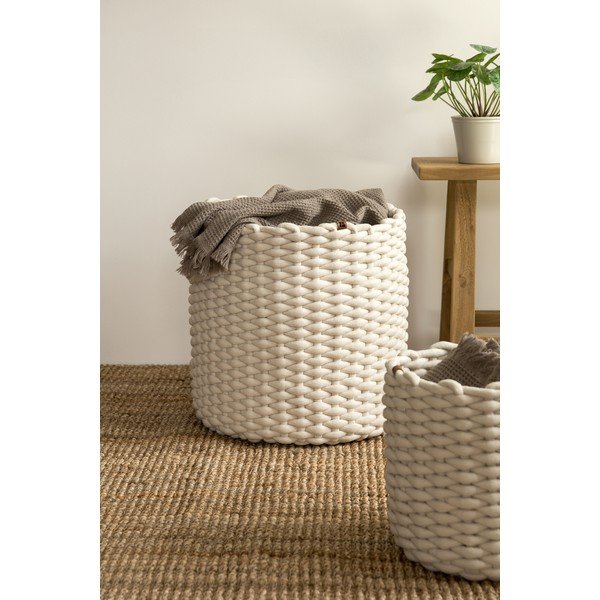 Iš tekstilės krepšys ø 40x40 cm Peach Skin Round XL – Bigso-image-3