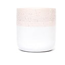 Rožinės ir baltos spalvos akmens masės puodelis ÅOOMI Dust, 400 ml