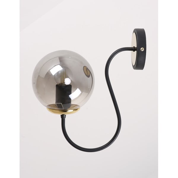 Sieninė lempa juodos spalvos/pilkos spalvos ø 15 cm Oslo – Squid Lighting-image-4