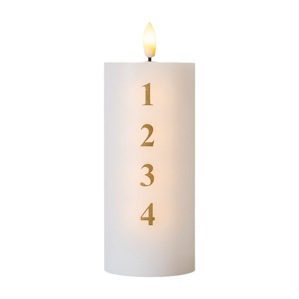 LED žvakė reikia baterijų (aukštis 15 cm)  Sille Advent – Sirius