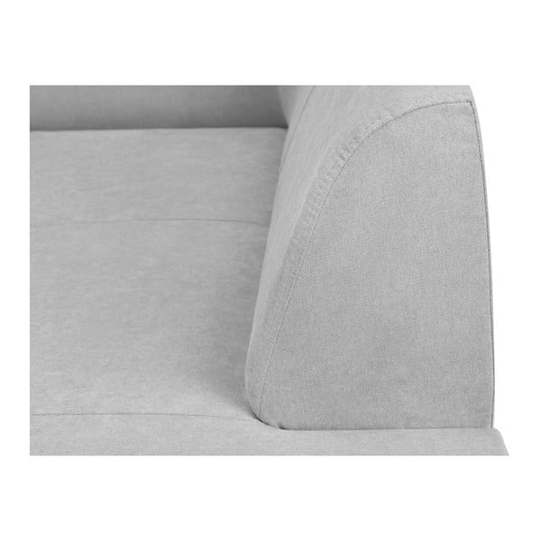 Pilka kampinė sofa-lova su saugykla "Kooko Home" XL dešiniojo kampo sofa Piano-image-3