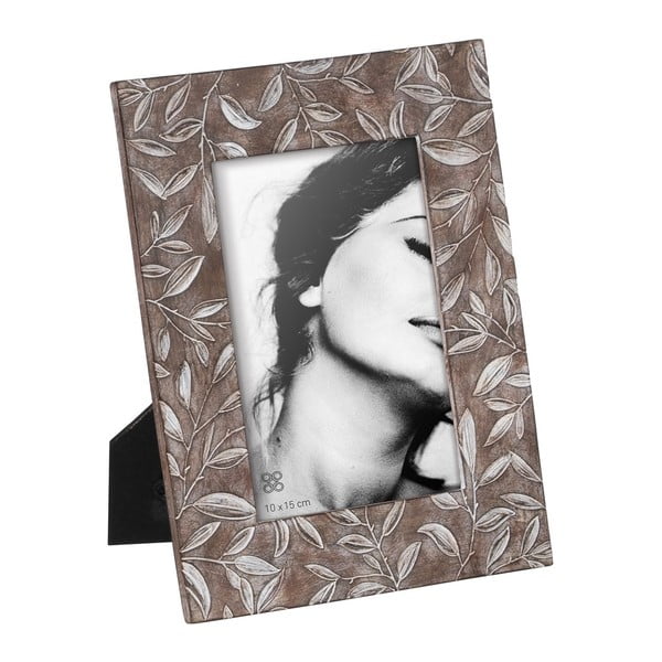 Iš poliesterinės dervos pastatomas rėmas rudos spalvos 16x21 cm – Ixia