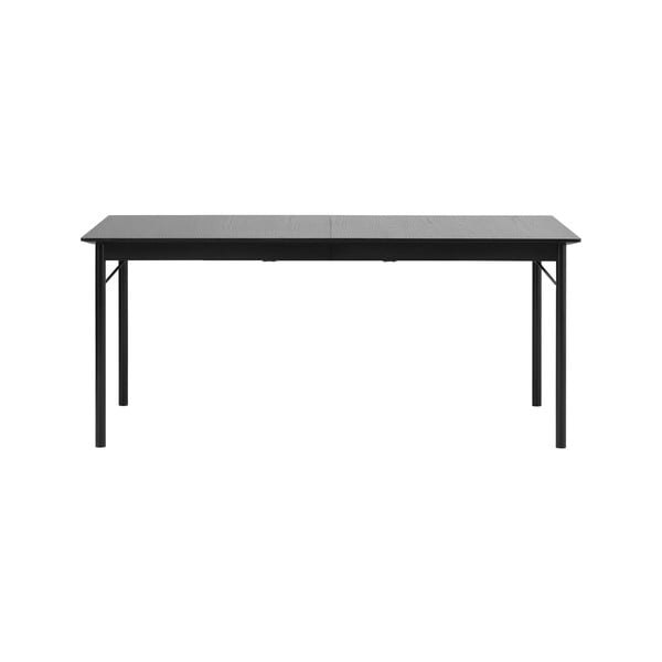 Valgomojo stalas juodos spalvos 95x180 cm Savona – Unique Furniture