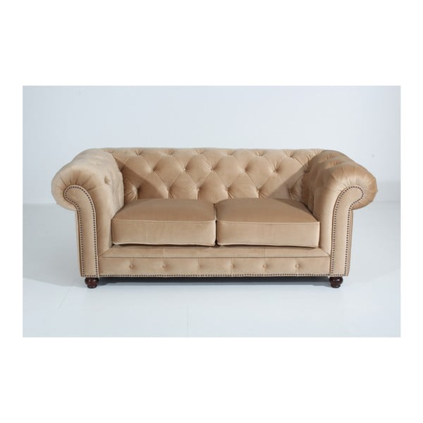 Šviesiai smėlio spalvos "Max Winzer Orleans Velvet" sofa, 196 cm