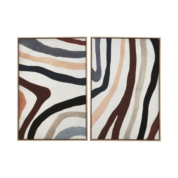Paveikslai su rėmeliu/tapyba ant drobės 2 vnt. 63x93 cm Astratto – Premier Housewares