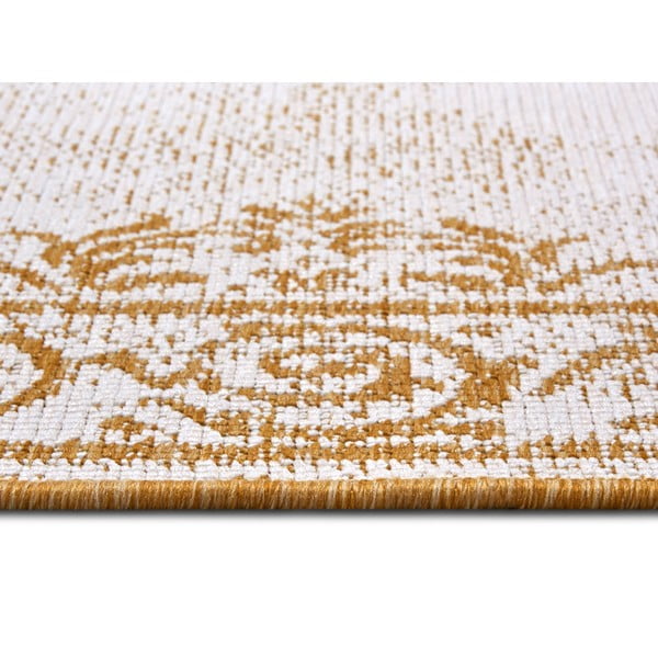 Lauko kilimas ochros spalvos/baltos spalvos 200x290 cm Cebu – NORTHRUGS-image-3