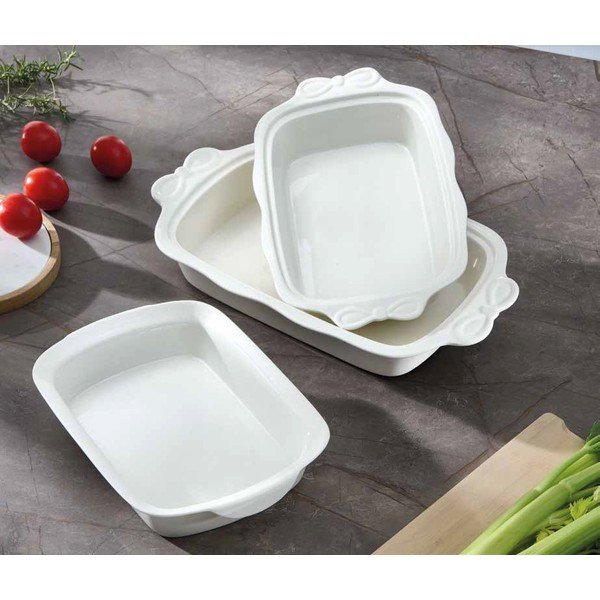 Iš Kinijos kaulinio porceliano kepimo indas 23x37,5 cm Fiocco – Brandani-image-1