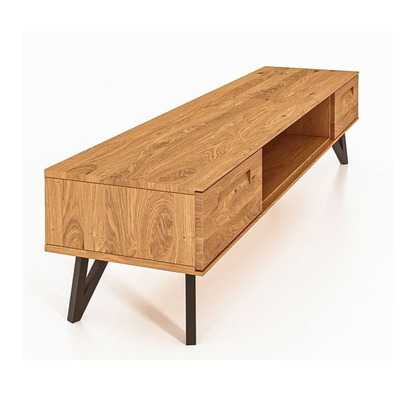 Ąžuolinis TV staliukas 182x42 cm Golo - The Beds-image-3