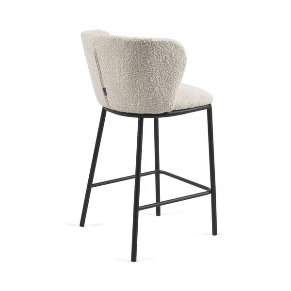 Baro taburetė baltos spalvos (sėdynės aukštis 65 cm) Ciselia – Kave Home-image-4