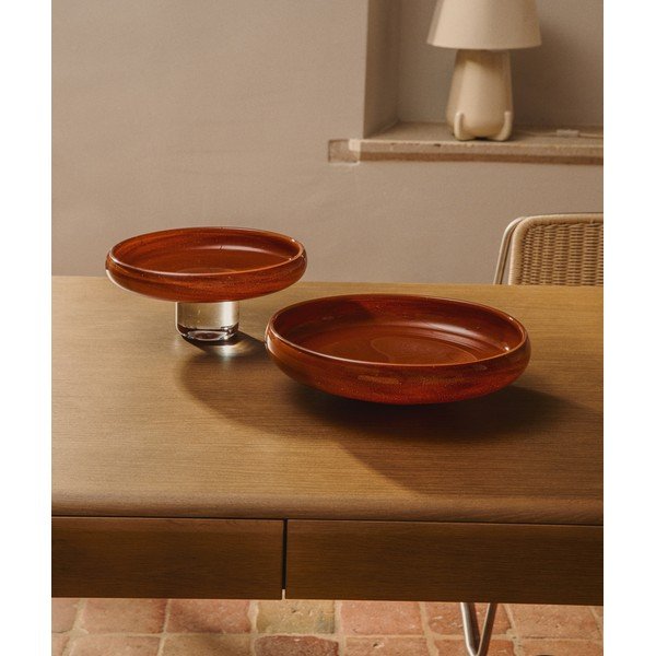 Iš stiklo dekoratyvinis dubuo ø 34 cm Denuo – Kave Home-image-1