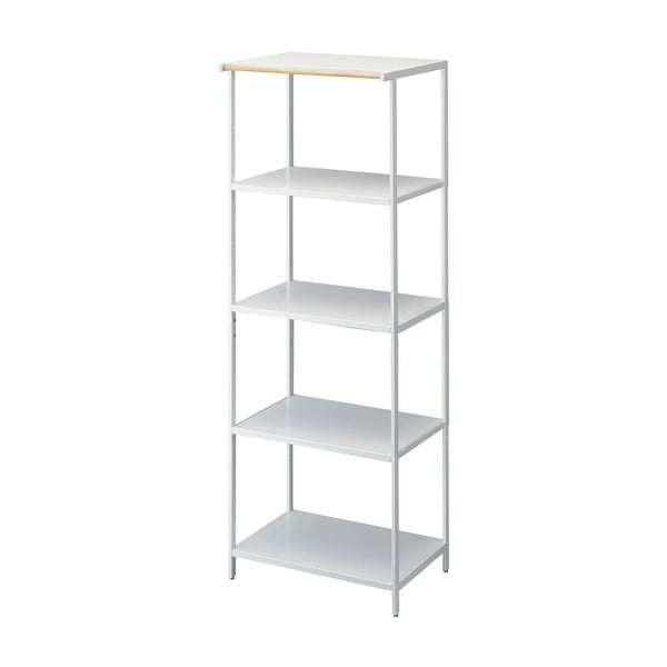 Matinės baltos spalvos iš plieno pastatoma lentyna 60x170x46,5 cm Tower – YAMAZAKI