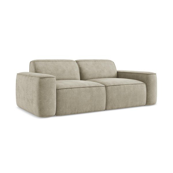 Smėlio spalvos iš šenilinio audinio sofa 204 cm Omao – Makamii-image-3