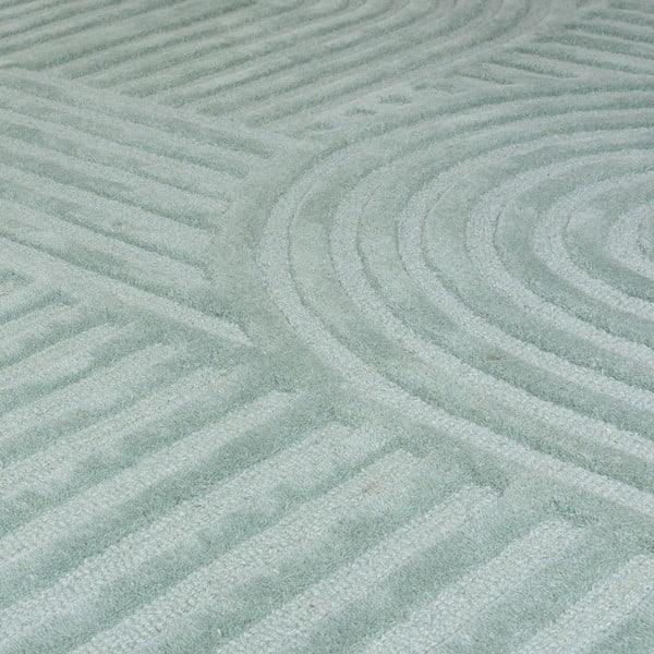 Rankų darbo turkio spalvos iš vilnos kilimas 200x290 cm Zen Garden – Flair Rugs-image-3
