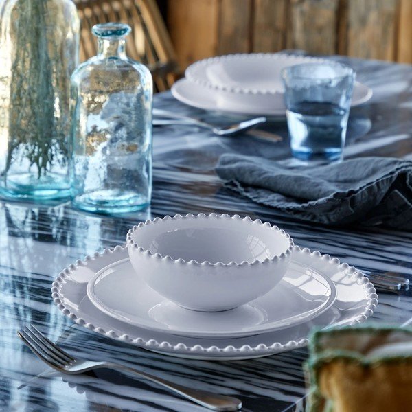 Baltos spalvos iš akmens masės lėkštė ø 34 cm Pearl – Costa Nova-image-3