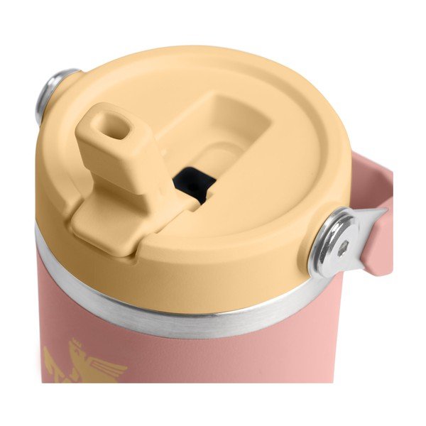 Persikų spalvos iš nerūdijančio plieno termosas 410 ml IceFlow™ Flip Straw 2.0 Tumbler Peach Rose – Stanley-image-2