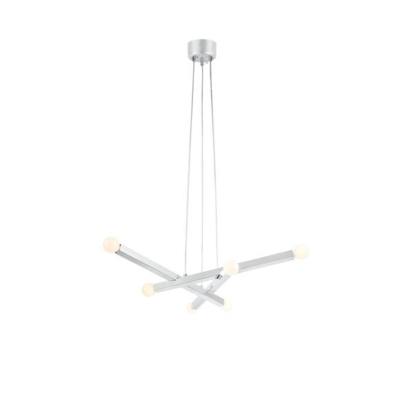 Sidabrinės spalvos iš metalo kabantis šviestuvas Stack – Markslöjd