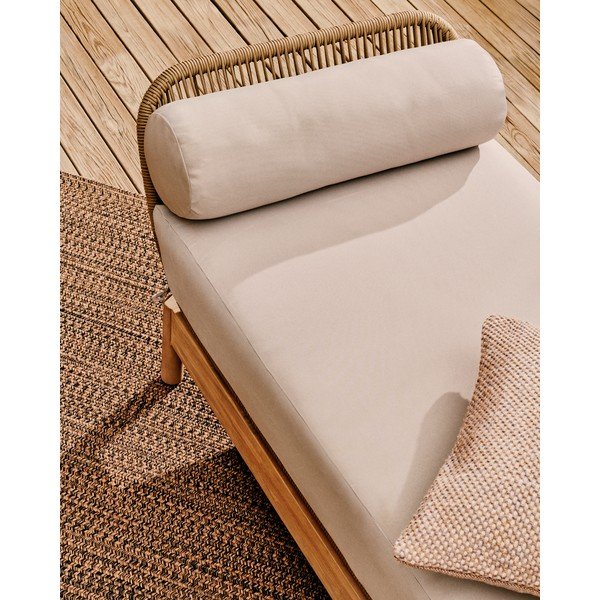 Natūralios spalvos iš akacijos masyvo sodo sofa Catalina – Kave Home-image-4
