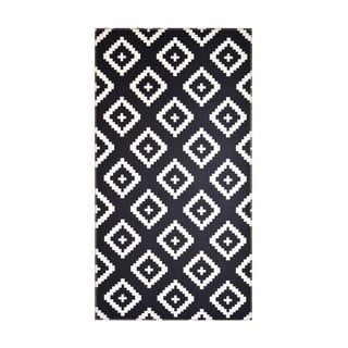 Skalbiamas kilimas baltos spalvos/juodos spalvos 50x80 cm Geo – Vitaus