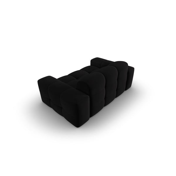 Juodo aksomo sofa 156 cm Kendal - Micadoni Home-image-4