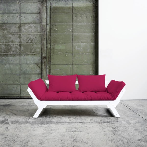 Kintama sofa "Karup Bebop" balta/rožinė