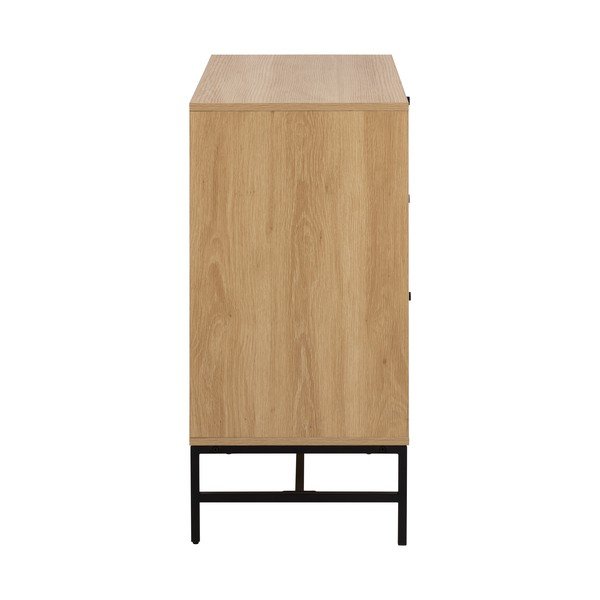 Šoninė spintelė natūralios spalvos iš ąžuolo 81x80x40 cm Albany  – Actona-image-3