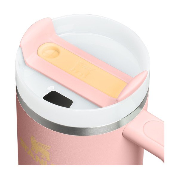 Persikų spalvos iš nerūdijančio plieno su šiaudeliu termosas 1,18 l Quencher H2.O FlowState™ Tumbler Peach Rose – Stanley-image-3