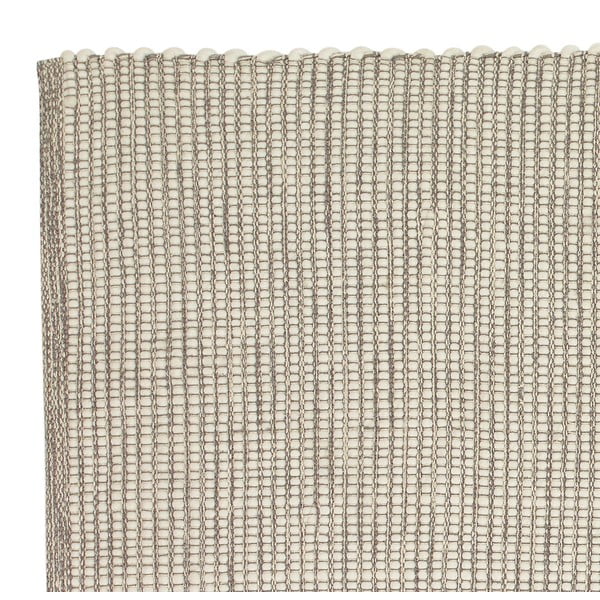 Apverčiamas/rankų darbo iš vilnos mišinio kilimas šviesiai pilkos spalvos 200x300 cm Poppy – Hübsch-image-4