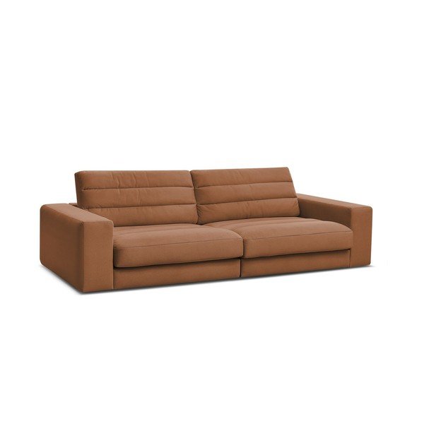 Oranžinės spalvos sofa iš velveto 276 cm Sierra – Bobochic Paris-image-2
