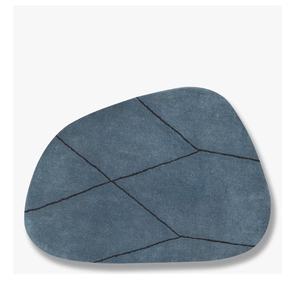 Mėlynas vilnonis kilimas 120x154 cm Shape - Mette Ditmer Denmark