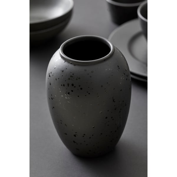 Juodos spalvos iš akmens masės vaza (aukštis 20 cm) Gastro  – Bitz-image-2
