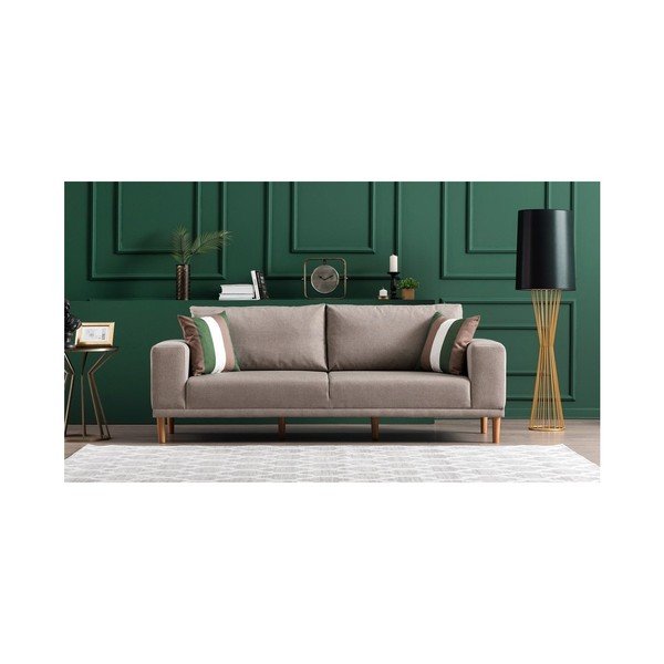 Kreminė trijų vietų sofa Franz-image-4