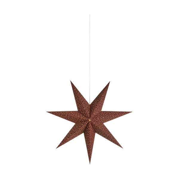 Pakabinama šviečianti dekoracija bordo spalvos su Kalėdų motyvu ø 45 cm Baroque – Markslöjd