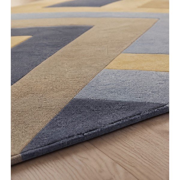 Pilkos ir geltonos spalvos kilimas Asiatic Carpets Big Zig, 160 x 230 cm-image-3