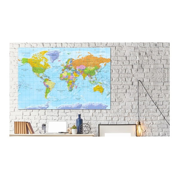 Bimago Orbis Terrarum pasaulio žemėlapio sieninis, 90 x 60 cm-image-1