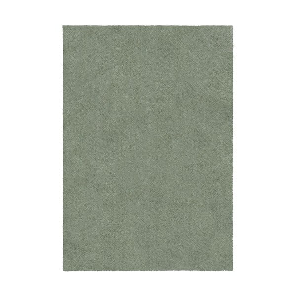 Skalbiamas iš perdirbto pluošto kilimas žalios spalvos 160x230 cm Fluffy – Flair Rugs