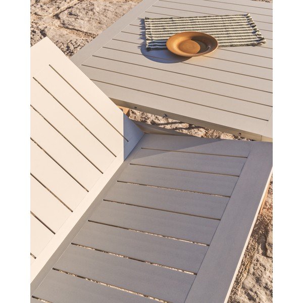 Iš metalo sodo valgomojo stalas 100x233 cm Livorno – Kave Home-image-3