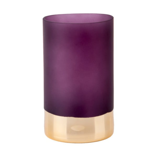 Vaza PT LIVING Glamour, violetinės ir auksinės spalvos, matinė, aukštis 20 cm