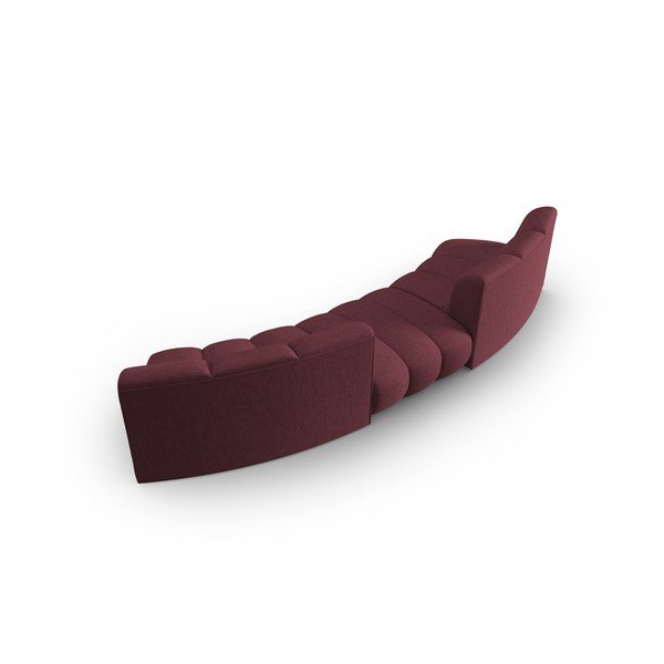 Sofa bordo spalvos 367 cm Lupine – Micadoni Home-image-3