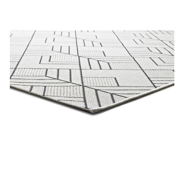 Baltos ir smėlio spalvos lauko kilimas Universal Silvana Caretto, 120 x 170 cm-image-1